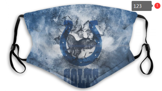 NFL Indianapolis Colts #12 Dust mask with filter